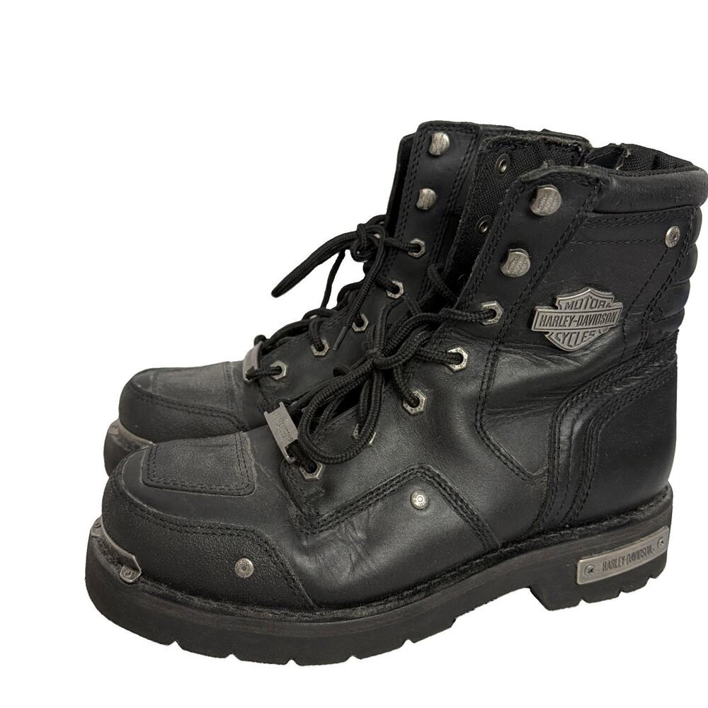 Harley Davidson Motorcycle Boots Size 9M Mens, Zippered